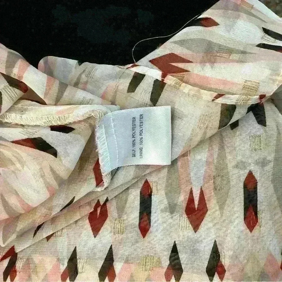 1X ROSE & OLIVE Women lightweight Very Sheer Blouse Top Pink A72 XL X Large - Picture 7 of 9
